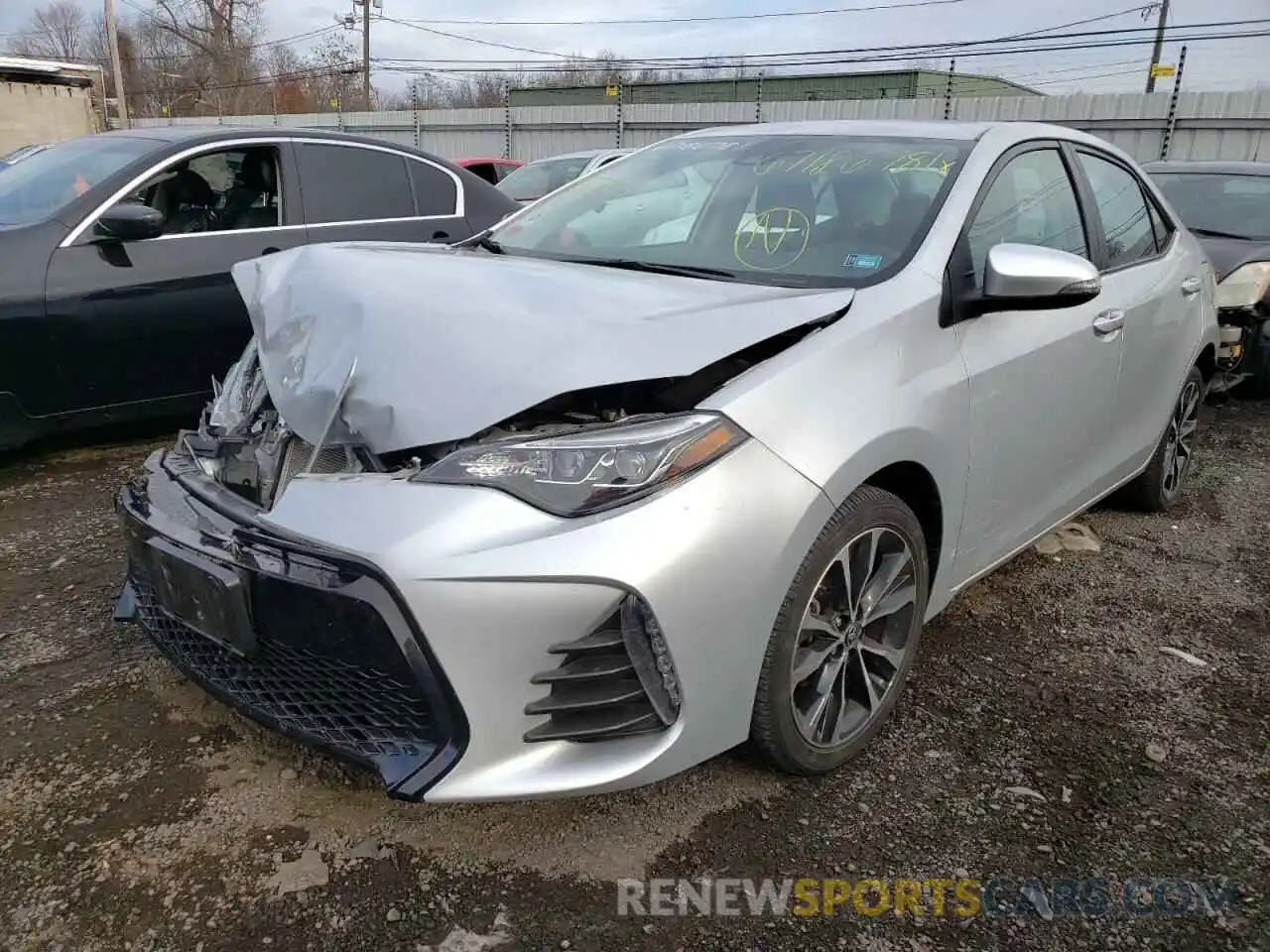 2 Photograph of a damaged car 2T1BURHE6KC188579 TOYOTA COROLLA 2019