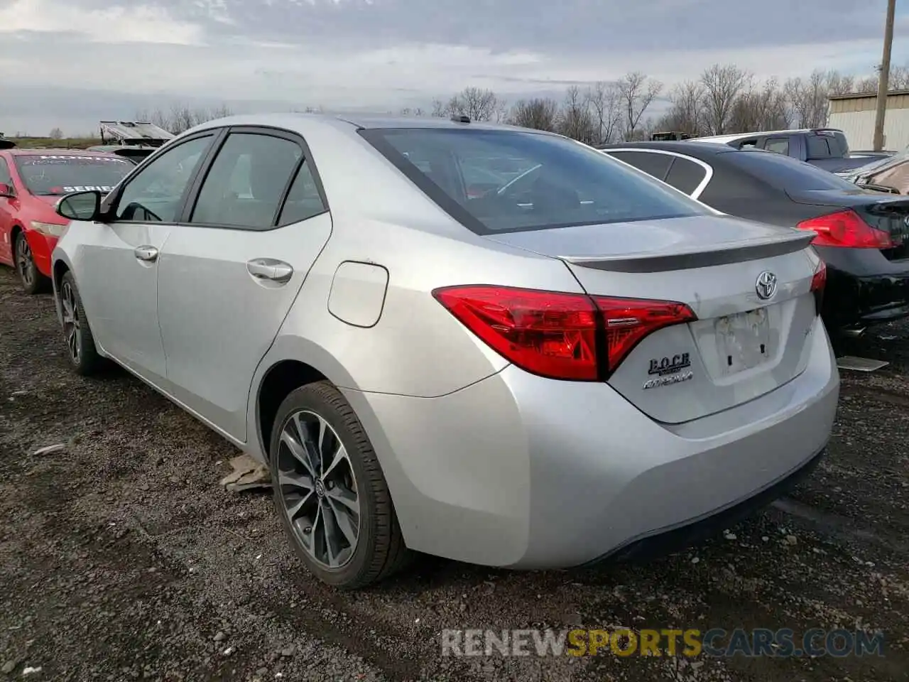 3 Photograph of a damaged car 2T1BURHE6KC188579 TOYOTA COROLLA 2019