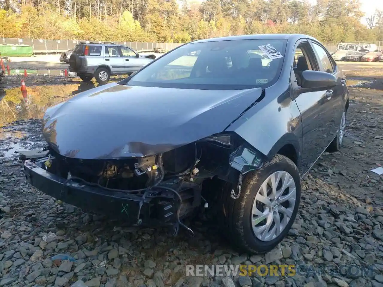 2 Photograph of a damaged car 2T1BURHE6KC188601 TOYOTA COROLLA 2019