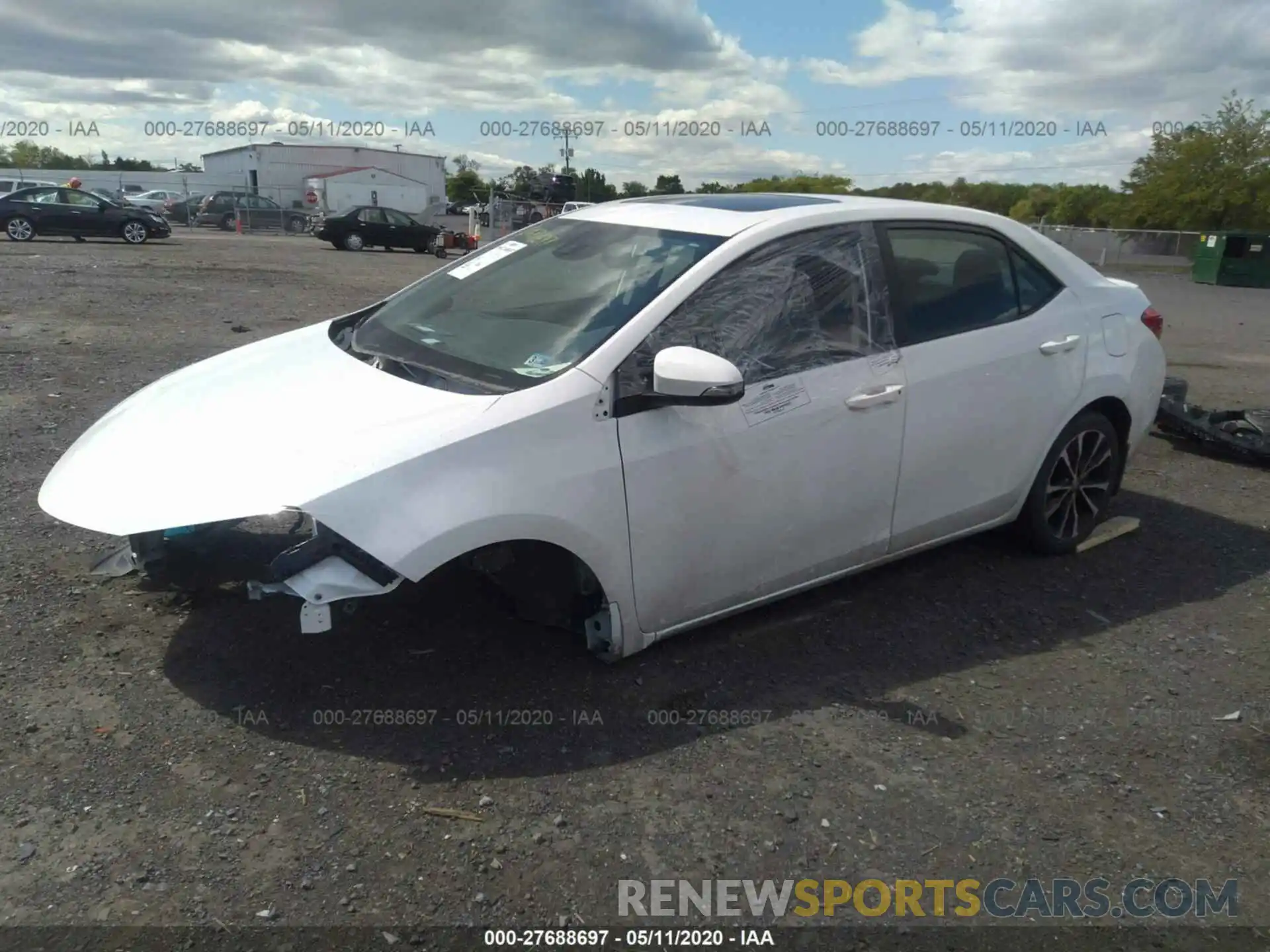 2 Photograph of a damaged car 2T1BURHE6KC188808 TOYOTA COROLLA 2019