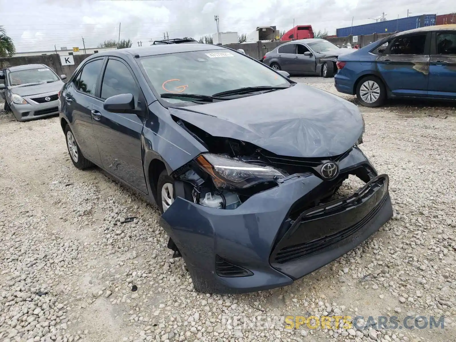 1 Фотография поврежденного автомобиля 2T1BURHE6KC189313 TOYOTA COROLLA 2019