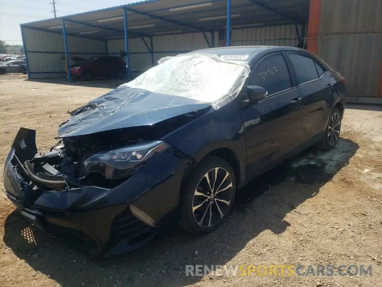 2 Photograph of a damaged car 2T1BURHE6KC189408 TOYOTA COROLLA 2019