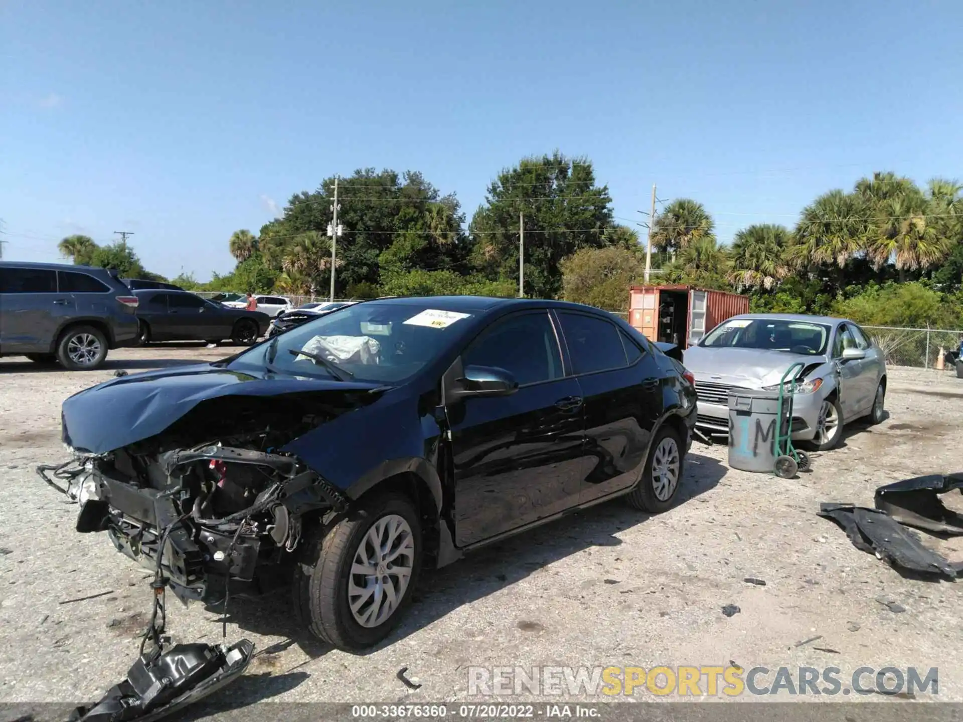 2 Photograph of a damaged car 2T1BURHE6KC189537 TOYOTA COROLLA 2019