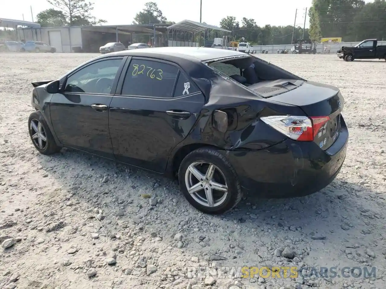 3 Photograph of a damaged car 2T1BURHE6KC189845 TOYOTA COROLLA 2019