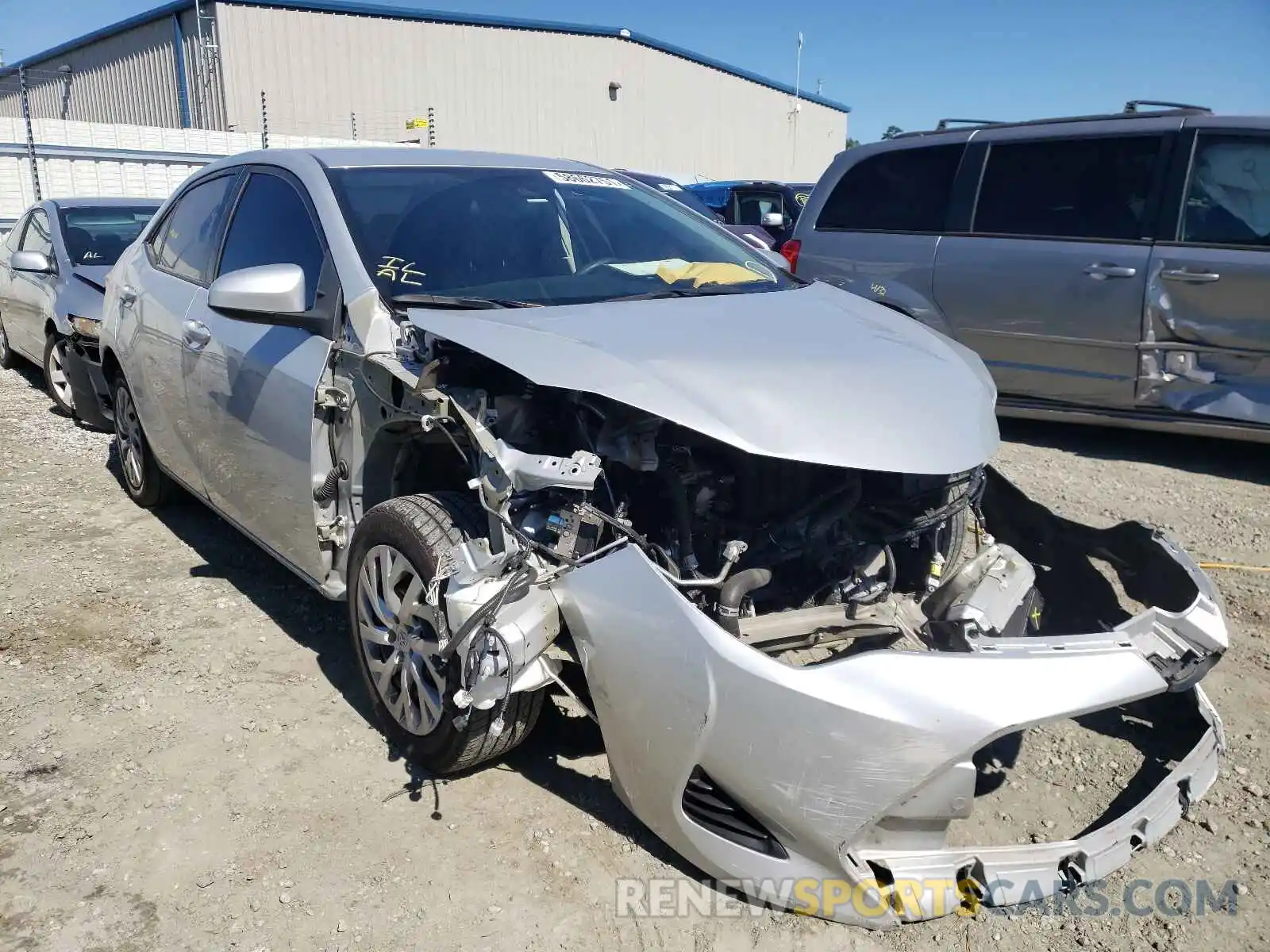 1 Photograph of a damaged car 2T1BURHE6KC190154 TOYOTA COROLLA 2019