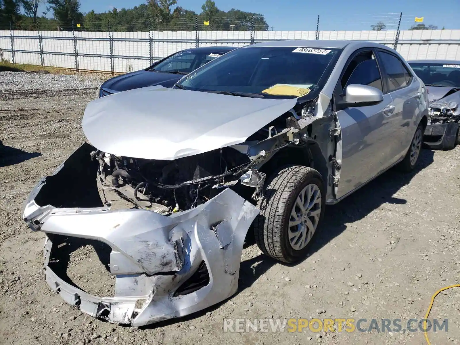 2 Photograph of a damaged car 2T1BURHE6KC190154 TOYOTA COROLLA 2019