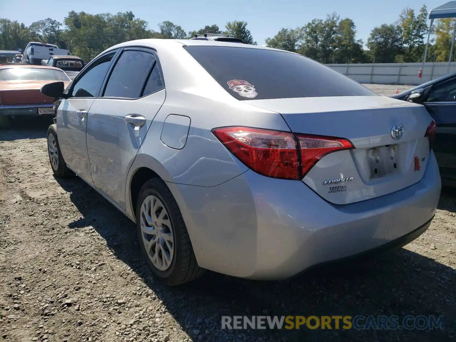 3 Photograph of a damaged car 2T1BURHE6KC190154 TOYOTA COROLLA 2019