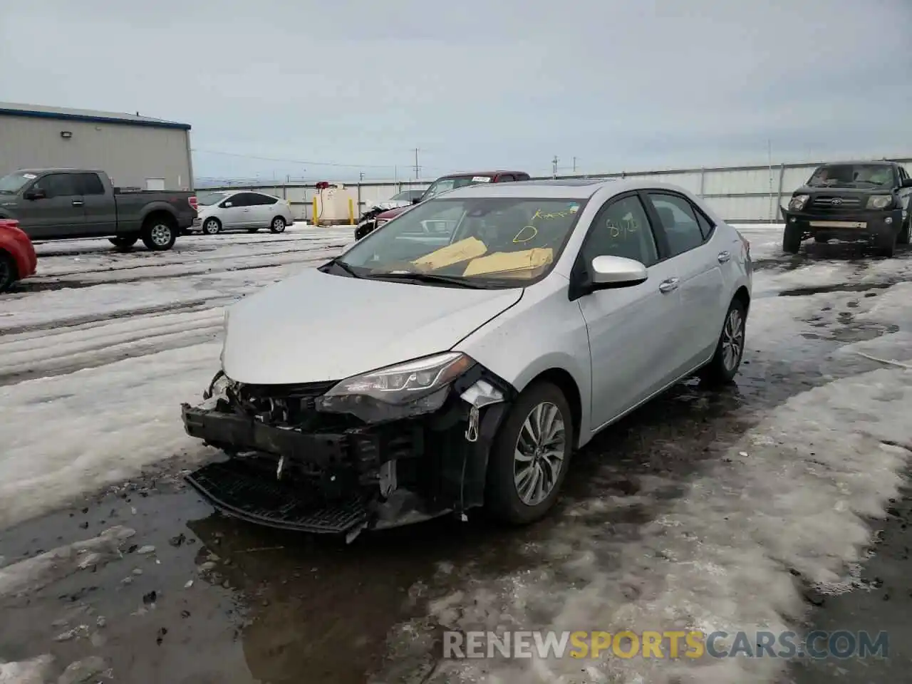 2 Photograph of a damaged car 2T1BURHE6KC190882 TOYOTA COROLLA 2019