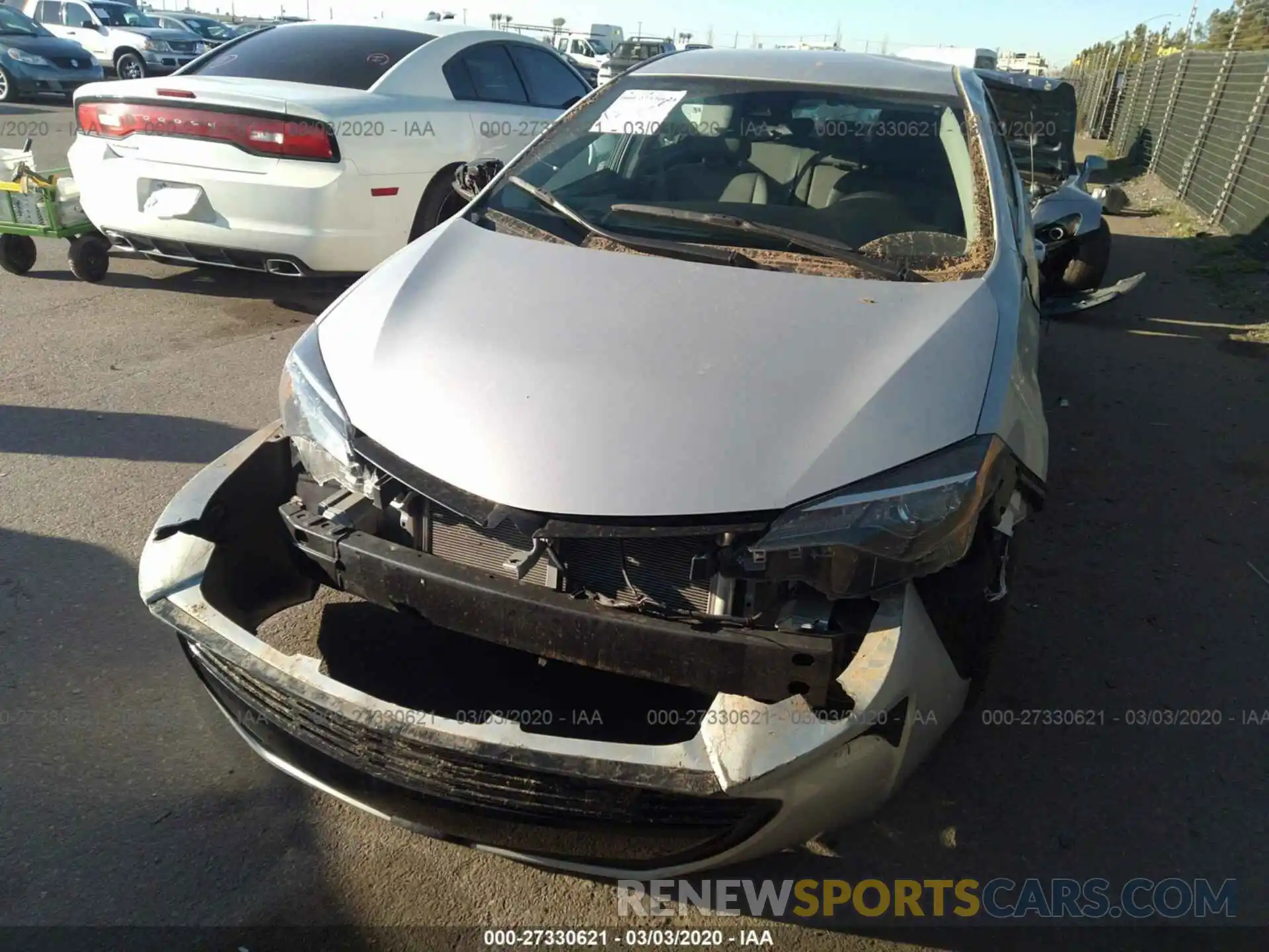 6 Photograph of a damaged car 2T1BURHE6KC191255 TOYOTA COROLLA 2019