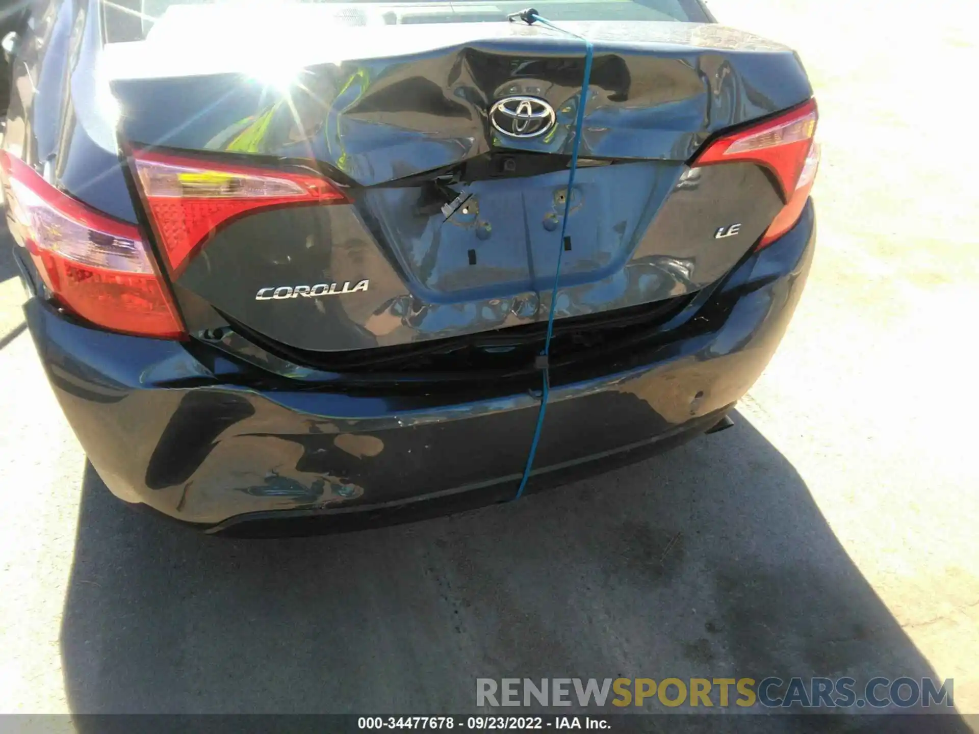 6 Photograph of a damaged car 2T1BURHE6KC191305 TOYOTA COROLLA 2019