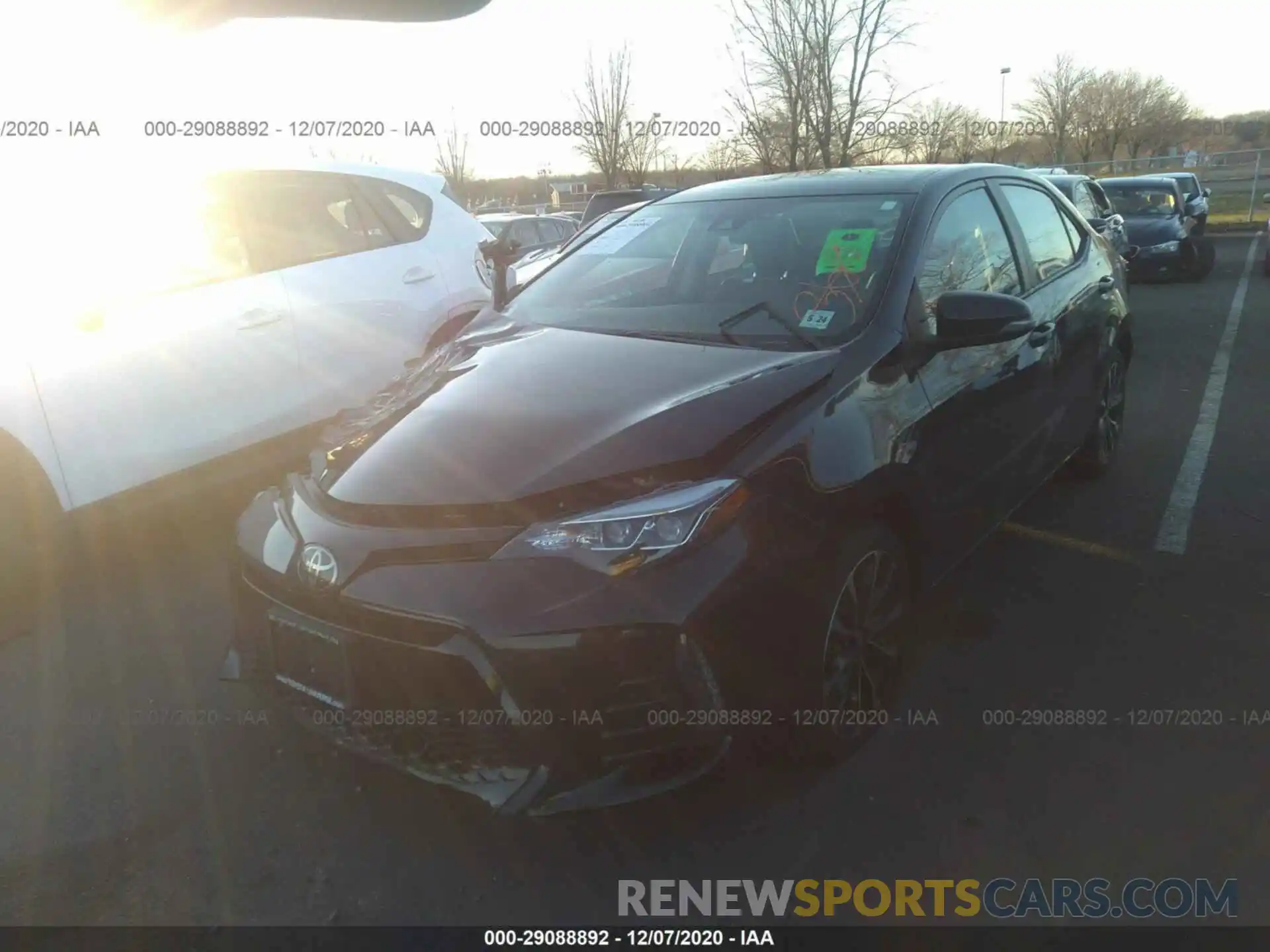 2 Photograph of a damaged car 2T1BURHE6KC191627 TOYOTA COROLLA 2019