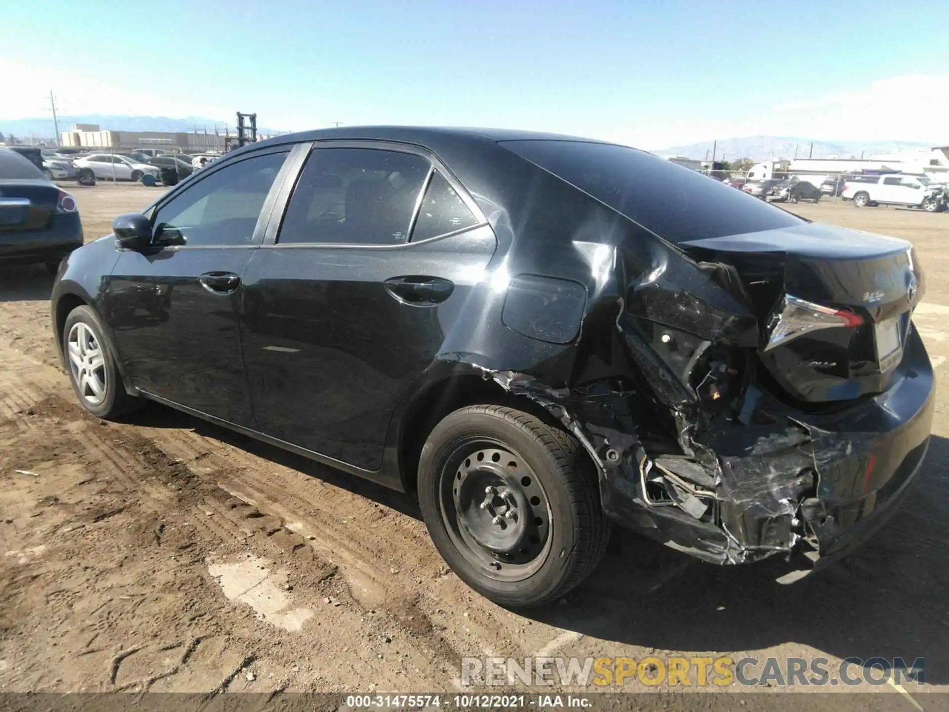 3 Photograph of a damaged car 2T1BURHE6KC191952 TOYOTA COROLLA 2019