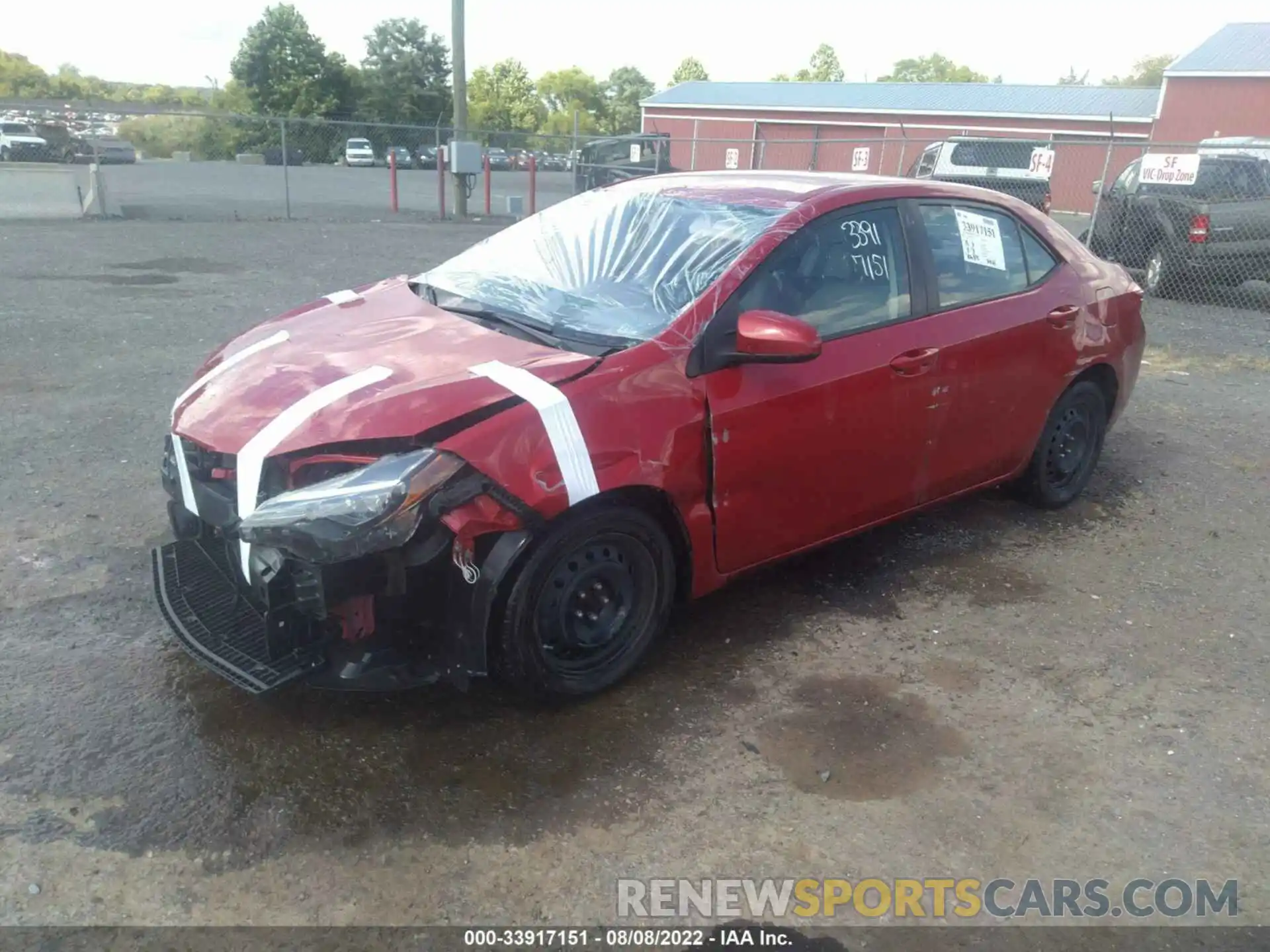 2 Photograph of a damaged car 2T1BURHE6KC192180 TOYOTA COROLLA 2019