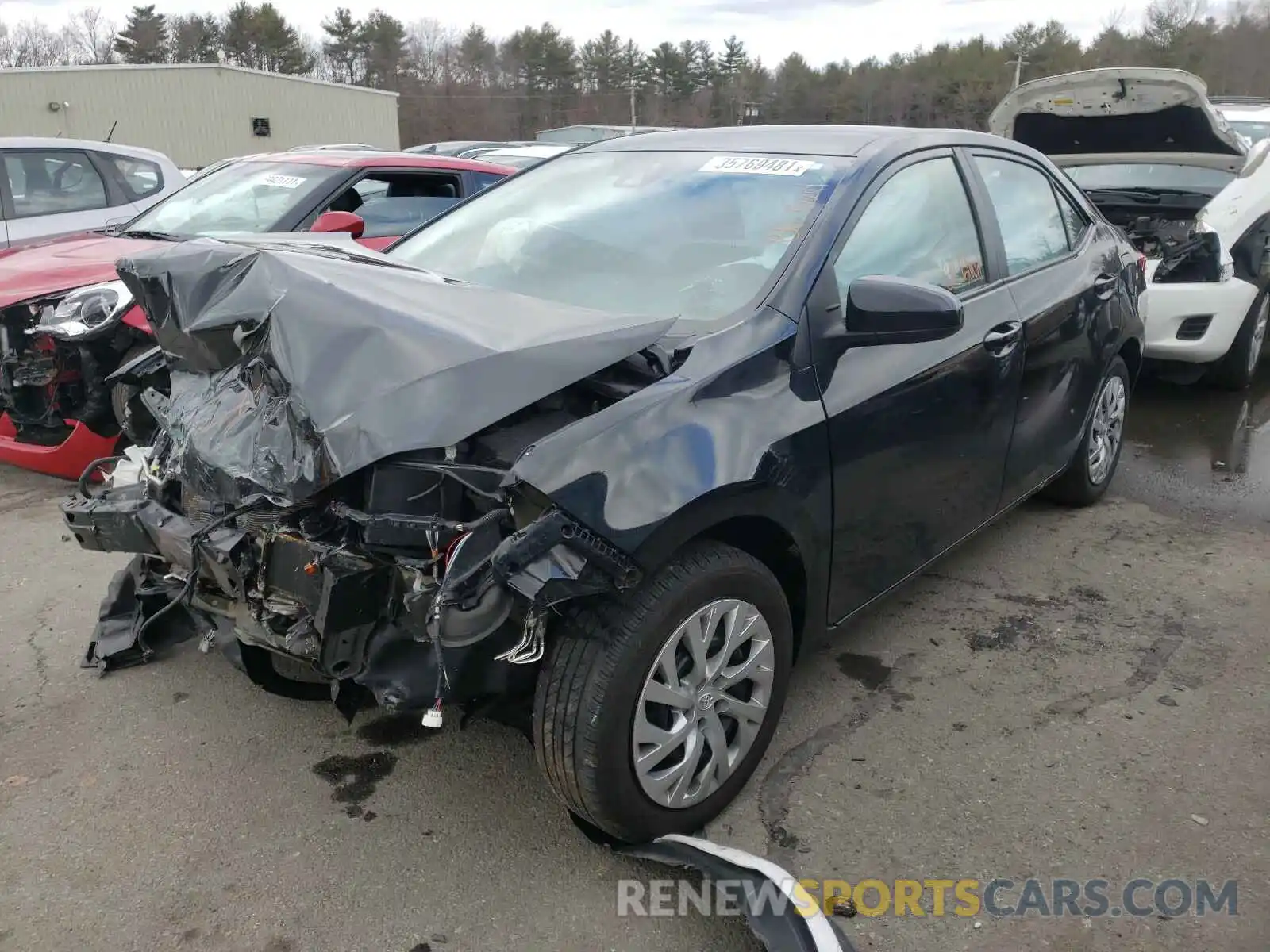 2 Photograph of a damaged car 2T1BURHE6KC192373 TOYOTA COROLLA 2019