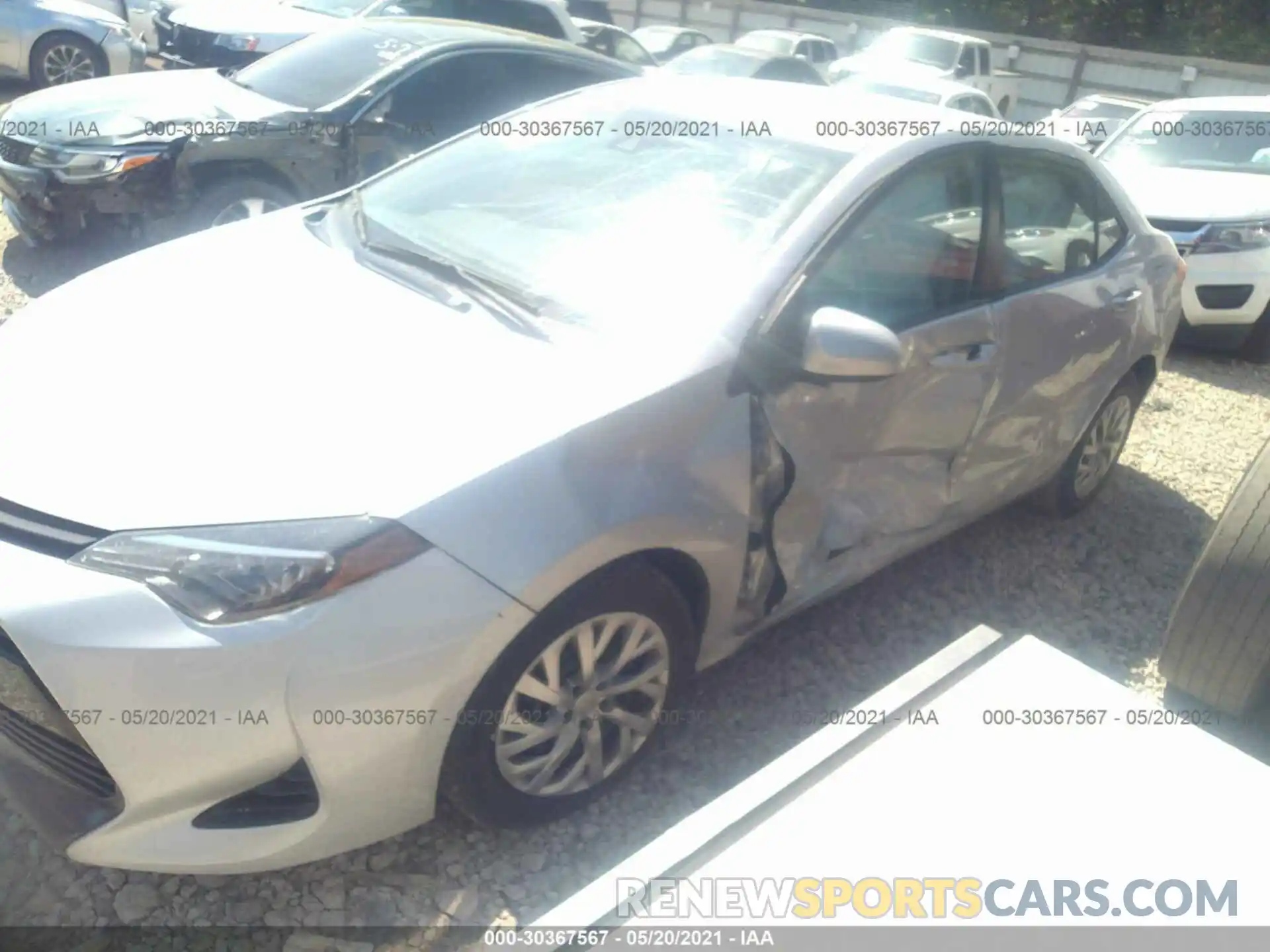 2 Photograph of a damaged car 2T1BURHE6KC192602 TOYOTA COROLLA 2019