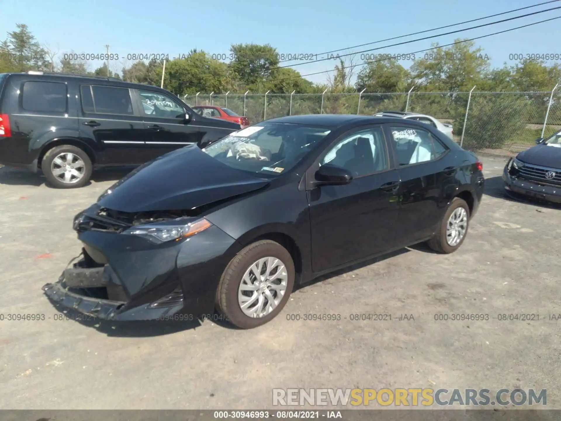 2 Photograph of a damaged car 2T1BURHE6KC192969 TOYOTA COROLLA 2019