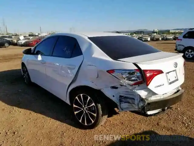 3 Photograph of a damaged car 2T1BURHE6KC193071 TOYOTA COROLLA 2019