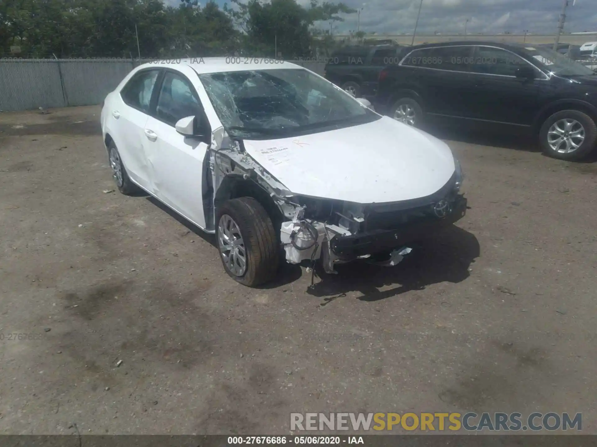 6 Photograph of a damaged car 2T1BURHE6KC194916 TOYOTA COROLLA 2019