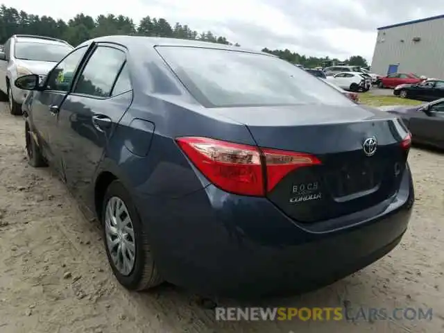 3 Photograph of a damaged car 2T1BURHE6KC195273 TOYOTA COROLLA 2019