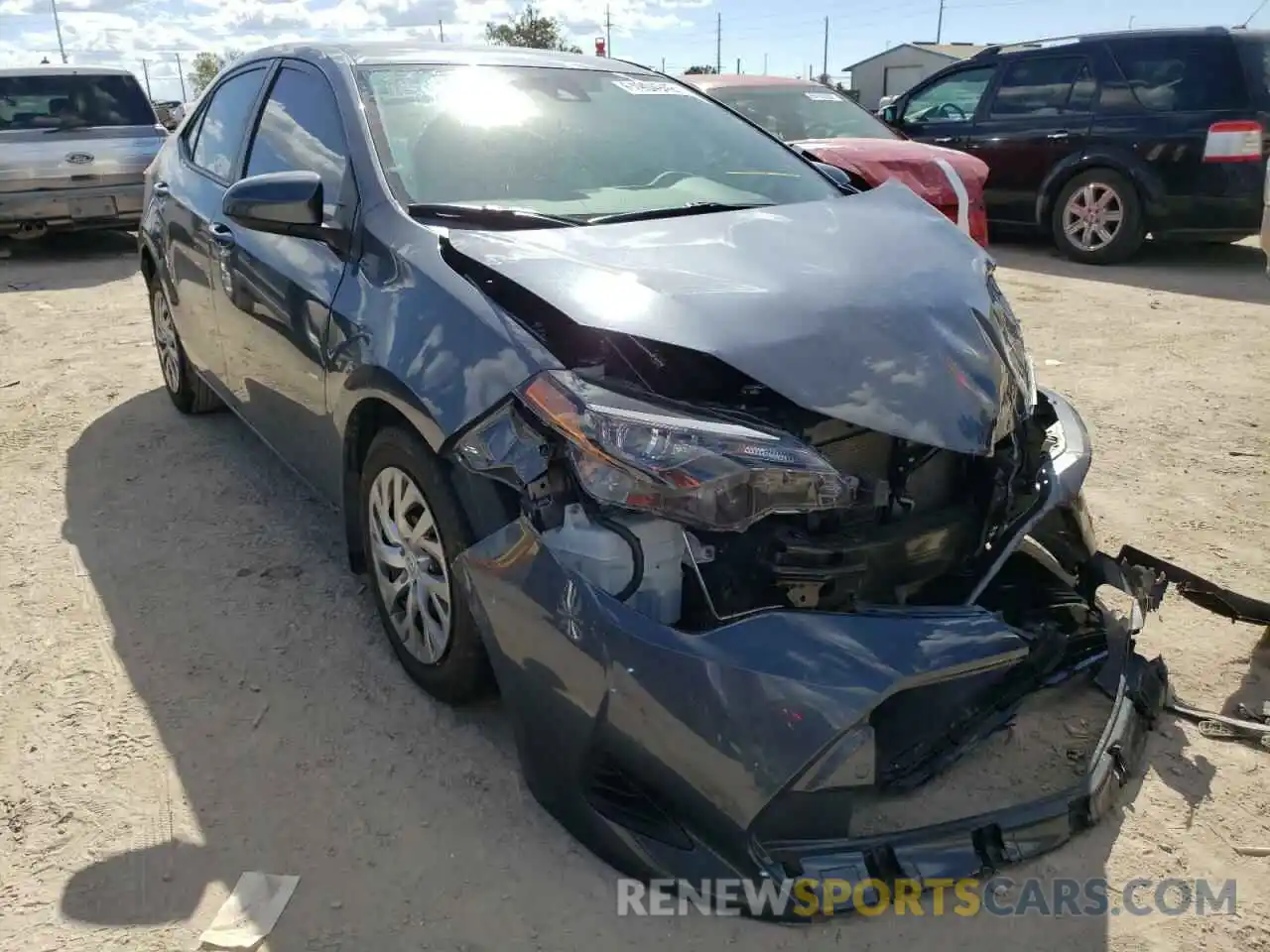 1 Photograph of a damaged car 2T1BURHE6KC195418 TOYOTA COROLLA 2019