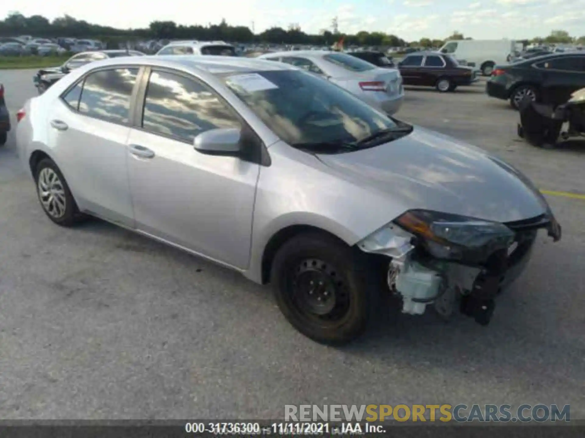 1 Photograph of a damaged car 2T1BURHE6KC196262 TOYOTA COROLLA 2019