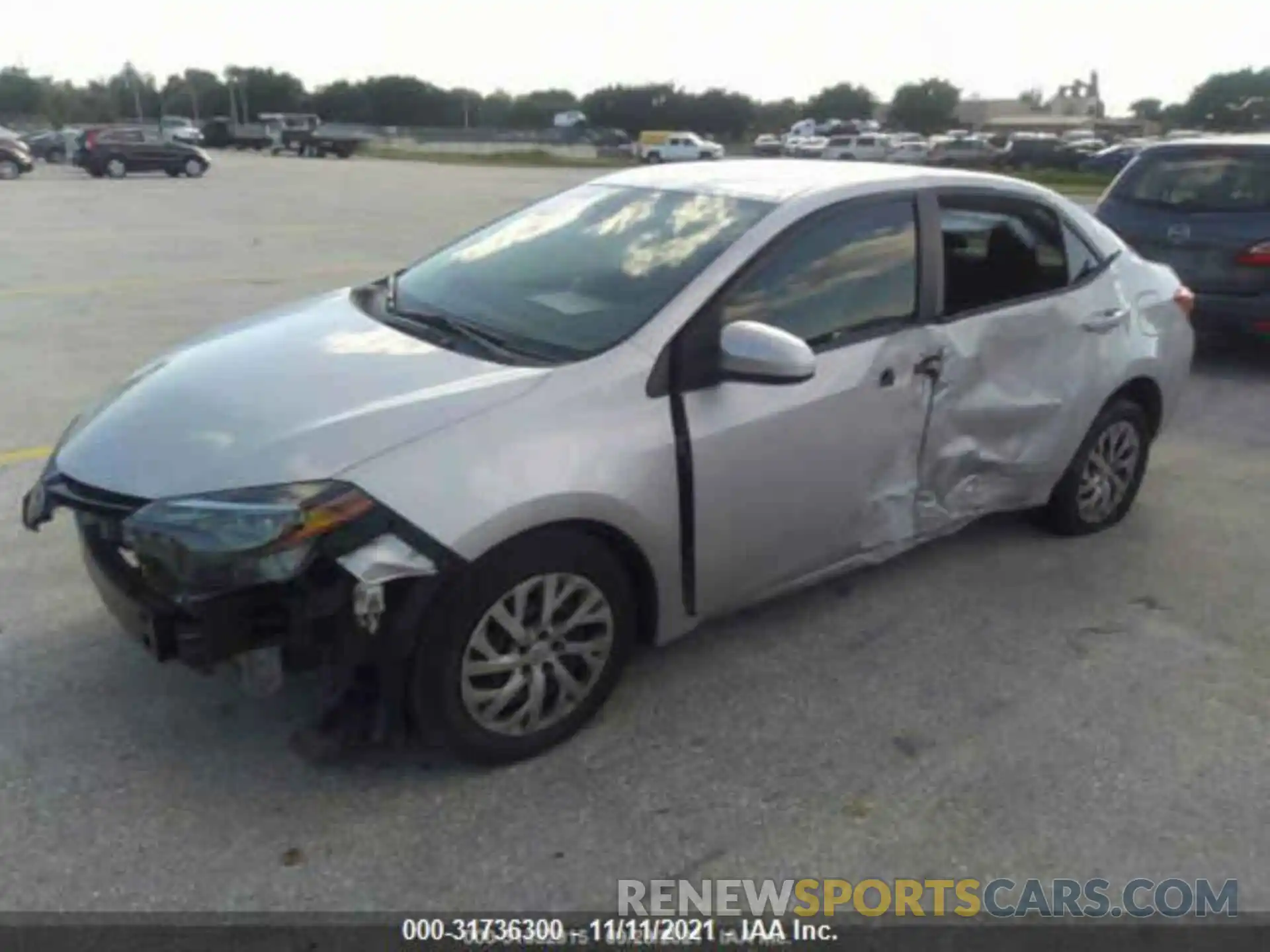 2 Photograph of a damaged car 2T1BURHE6KC196262 TOYOTA COROLLA 2019