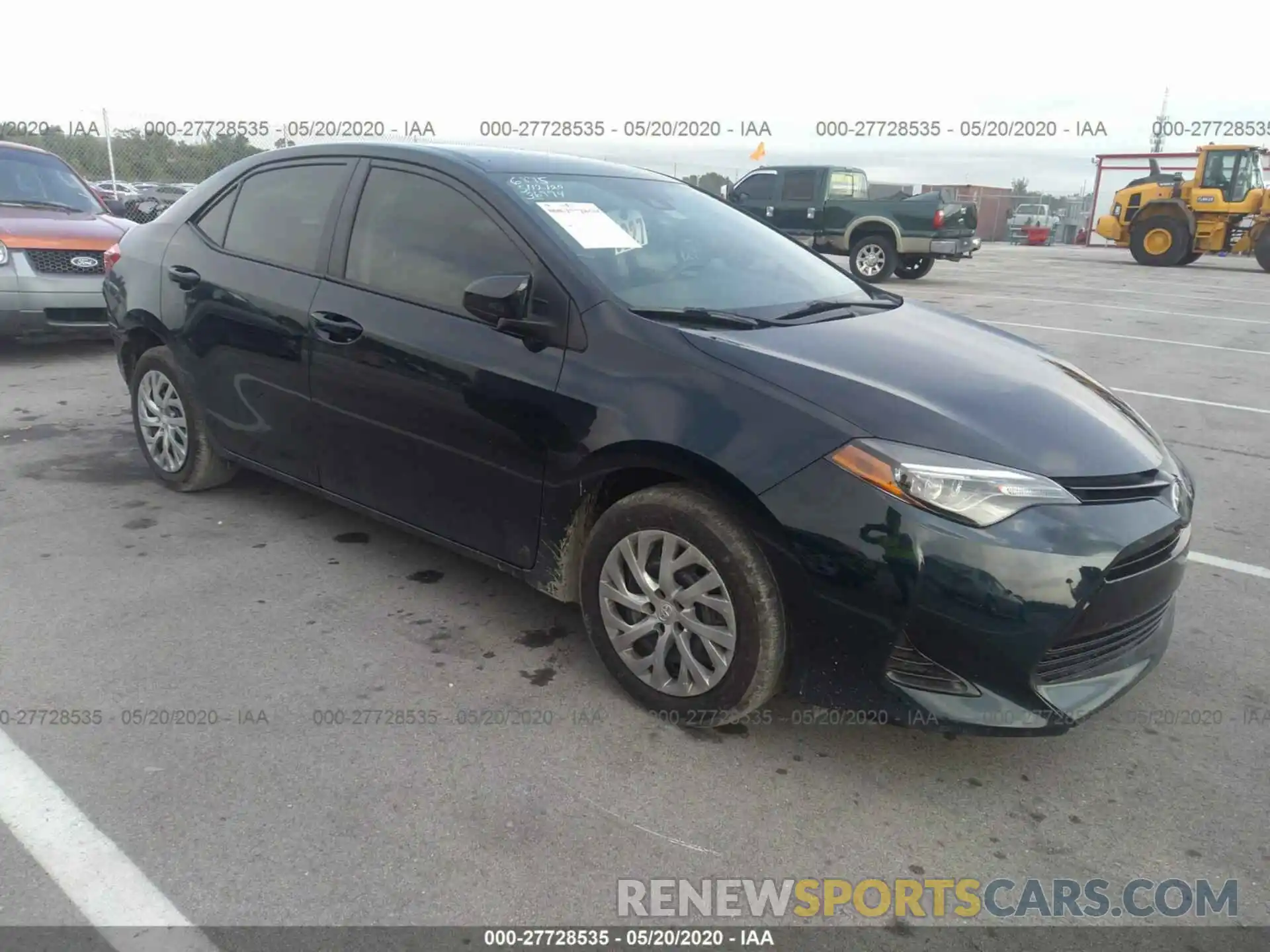 1 Photograph of a damaged car 2T1BURHE6KC196875 TOYOTA COROLLA 2019