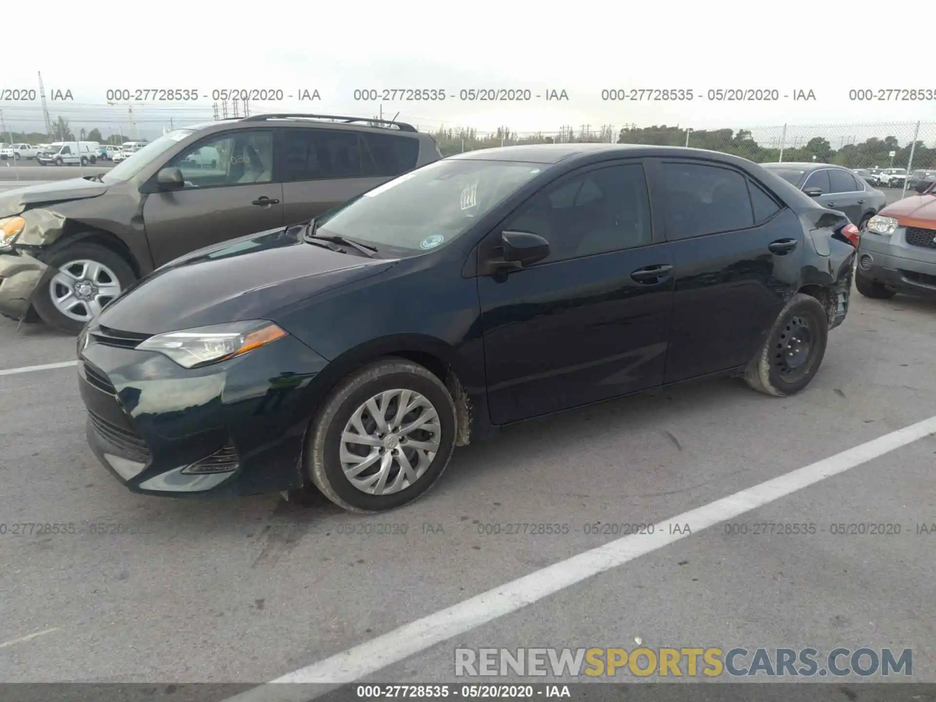 2 Photograph of a damaged car 2T1BURHE6KC196875 TOYOTA COROLLA 2019