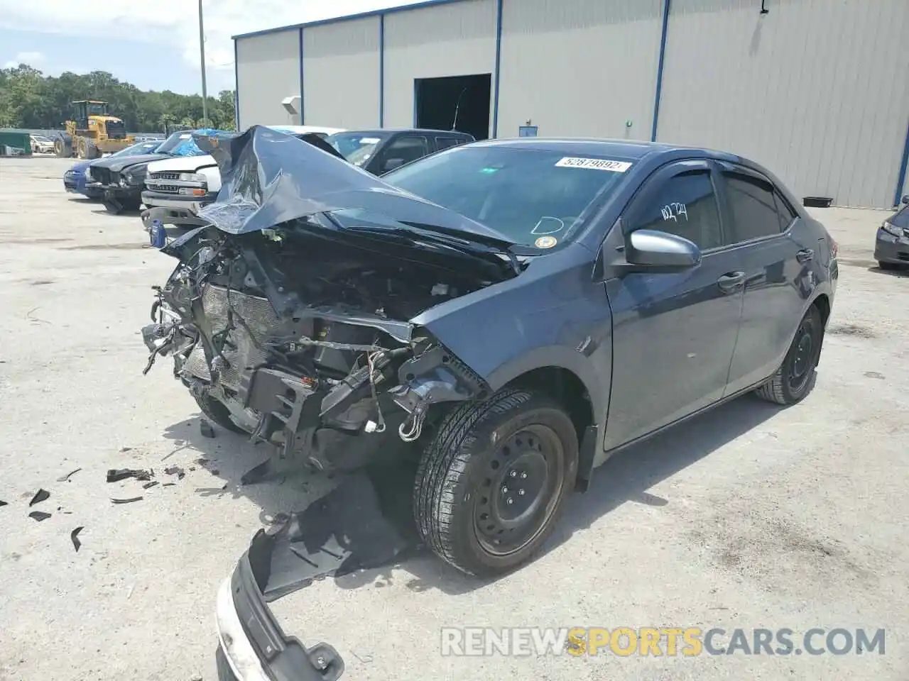 2 Photograph of a damaged car 2T1BURHE6KC196925 TOYOTA COROLLA 2019