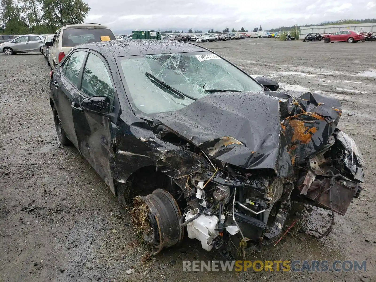 1 Photograph of a damaged car 2T1BURHE6KC197640 TOYOTA COROLLA 2019