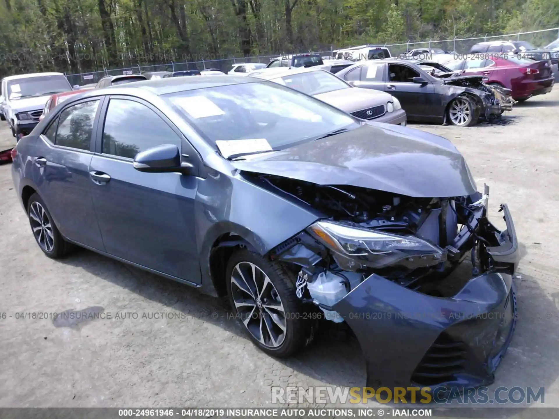 1 Photograph of a damaged car 2T1BURHE6KC198769 TOYOTA COROLLA 2019