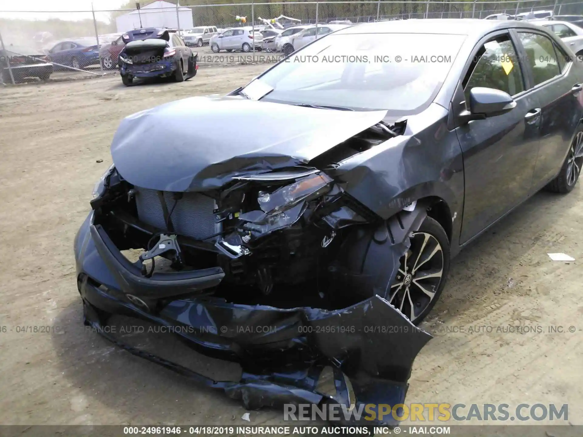 6 Photograph of a damaged car 2T1BURHE6KC198769 TOYOTA COROLLA 2019