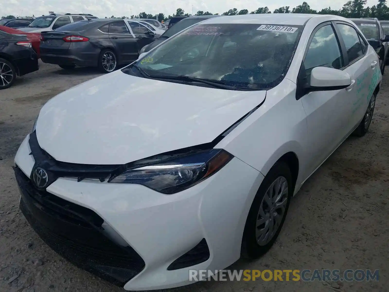 2 Photograph of a damaged car 2T1BURHE6KC198996 TOYOTA COROLLA 2019