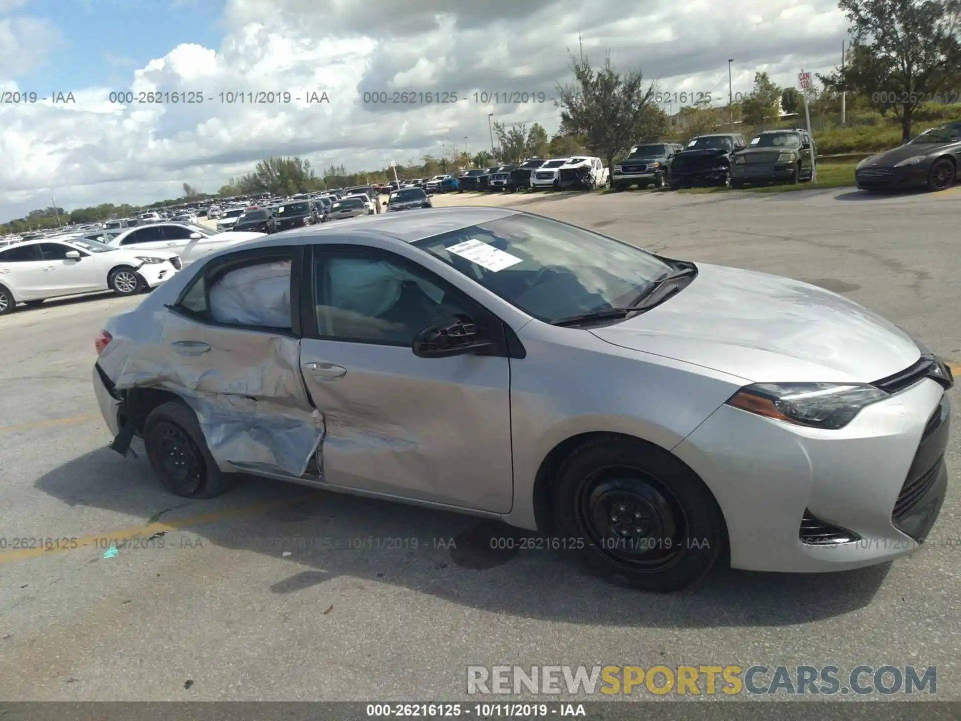 6 Photograph of a damaged car 2T1BURHE6KC199064 TOYOTA COROLLA 2019