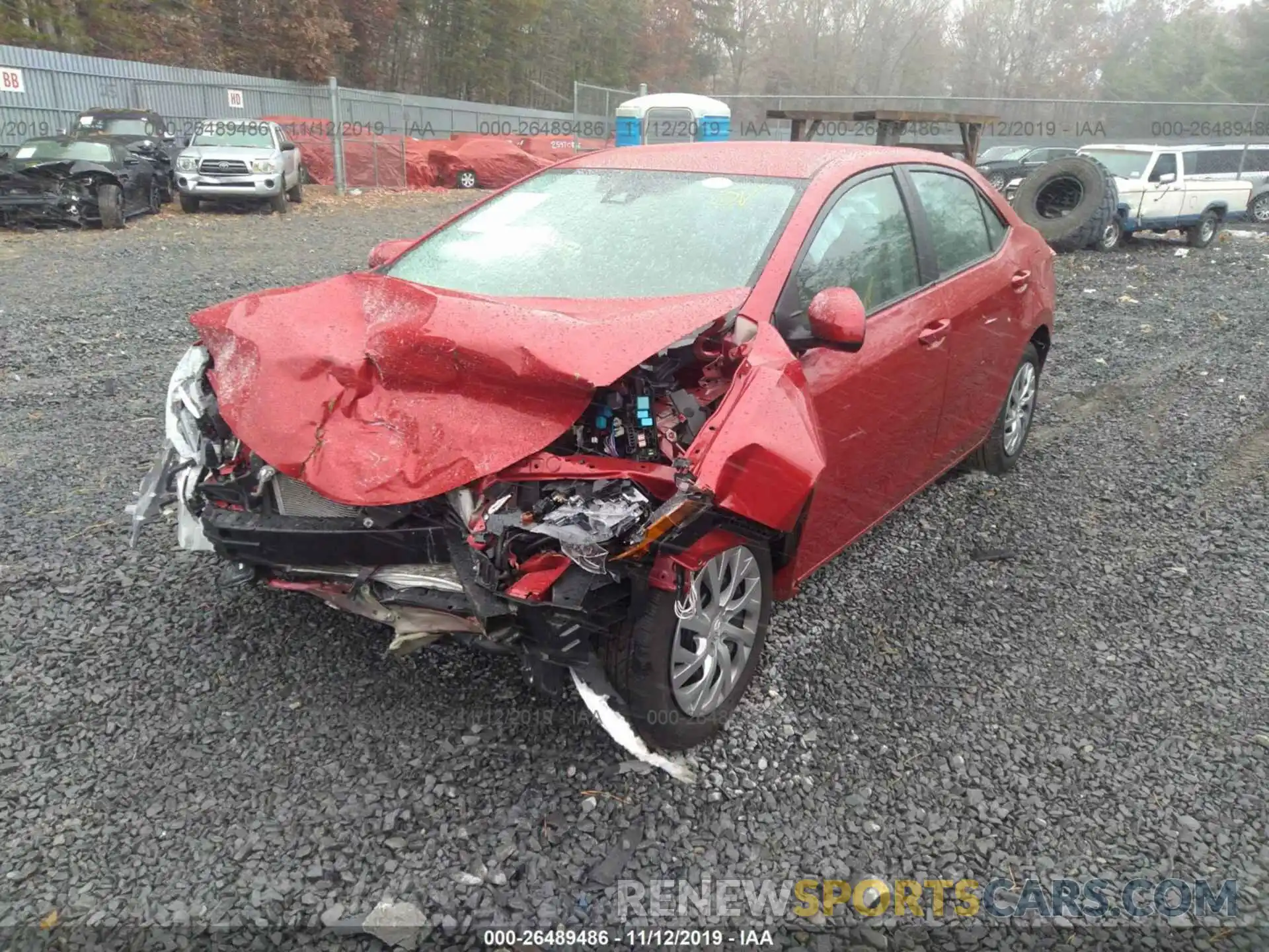 2 Photograph of a damaged car 2T1BURHE6KC199517 TOYOTA COROLLA 2019