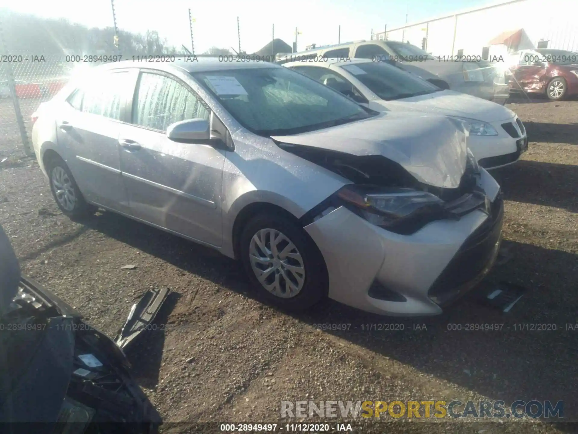 1 Photograph of a damaged car 2T1BURHE6KC200018 TOYOTA COROLLA 2019