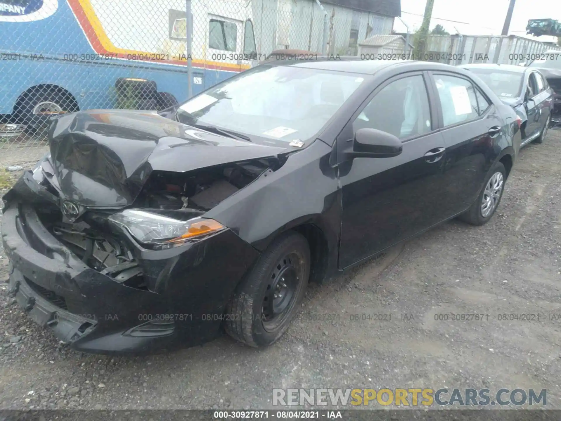 2 Photograph of a damaged car 2T1BURHE6KC200763 TOYOTA COROLLA 2019