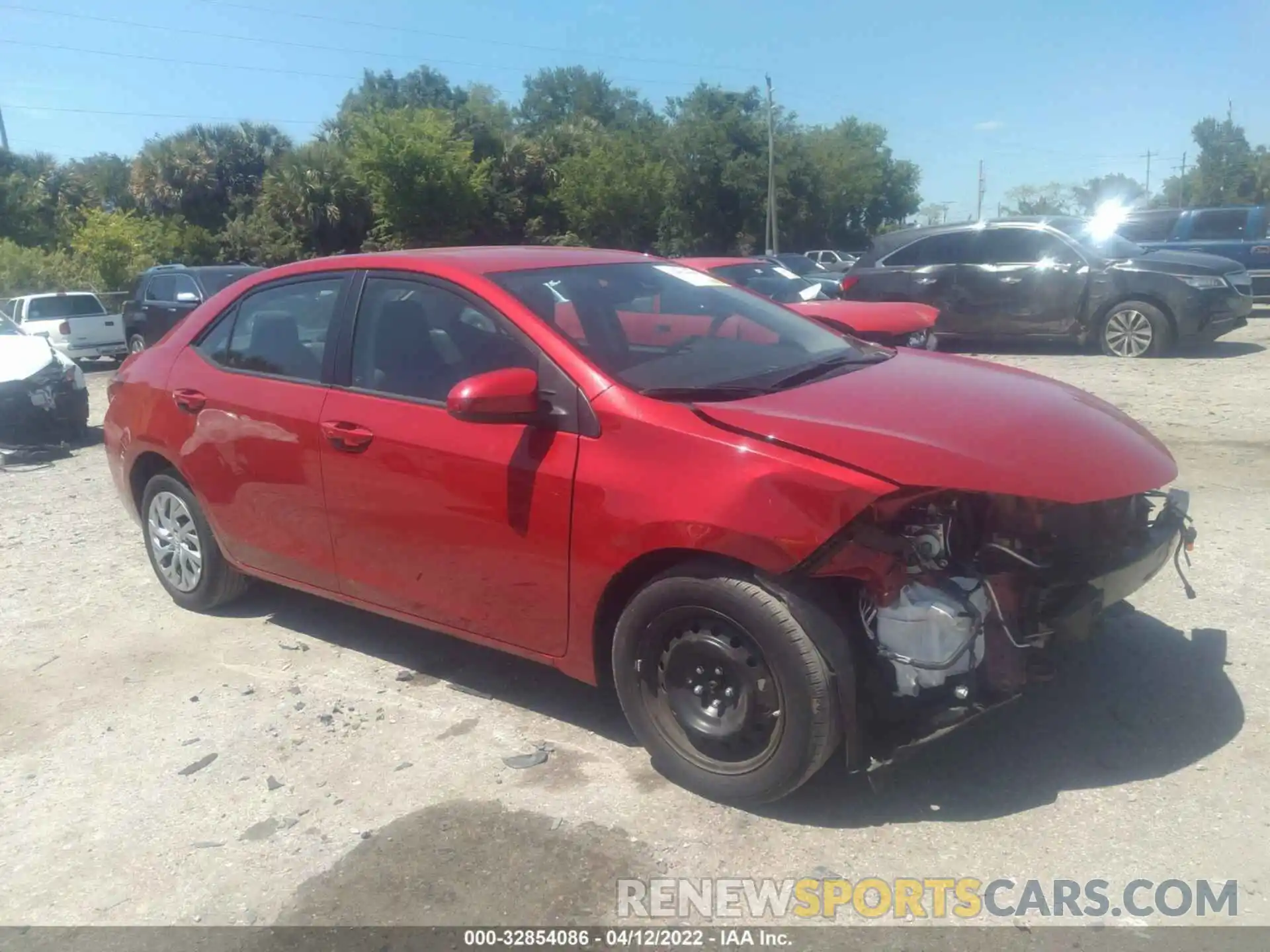 1 Photograph of a damaged car 2T1BURHE6KC201279 TOYOTA COROLLA 2019