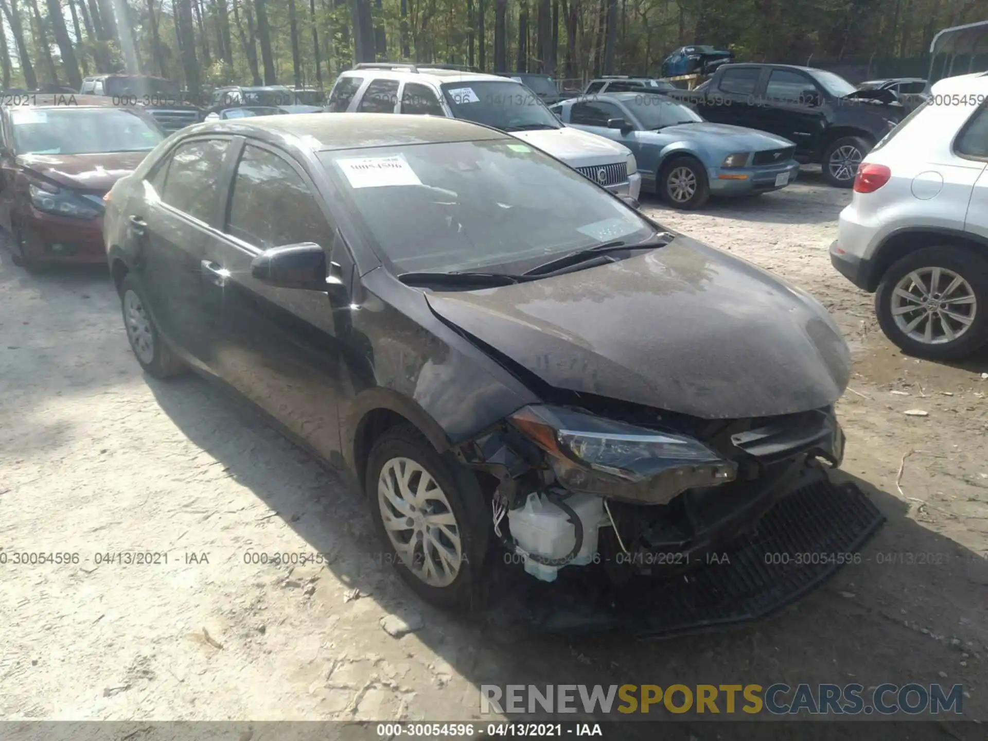 1 Photograph of a damaged car 2T1BURHE6KC201492 TOYOTA COROLLA 2019