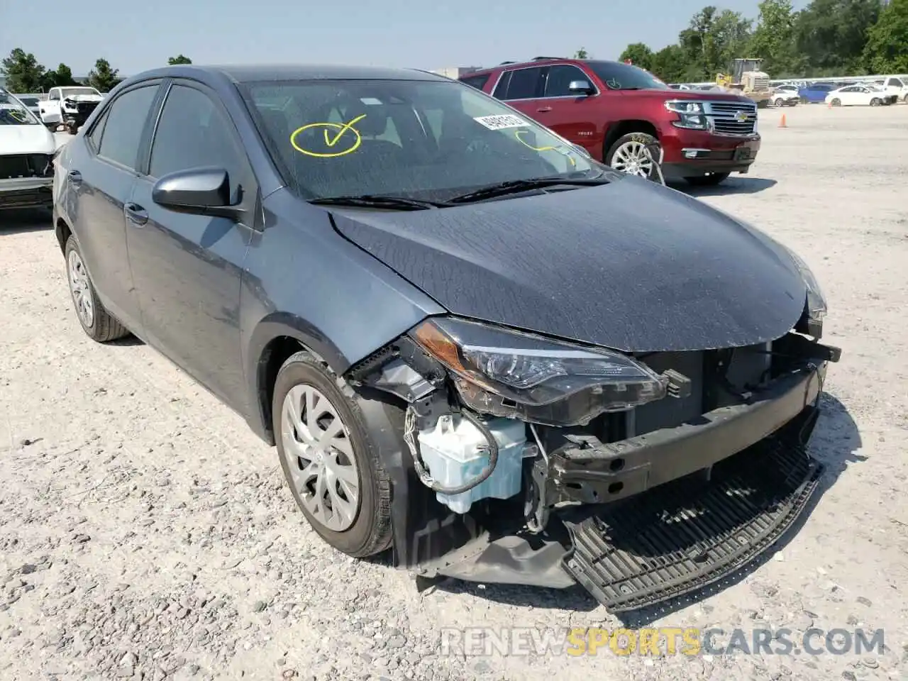 1 Photograph of a damaged car 2T1BURHE6KC201847 TOYOTA COROLLA 2019