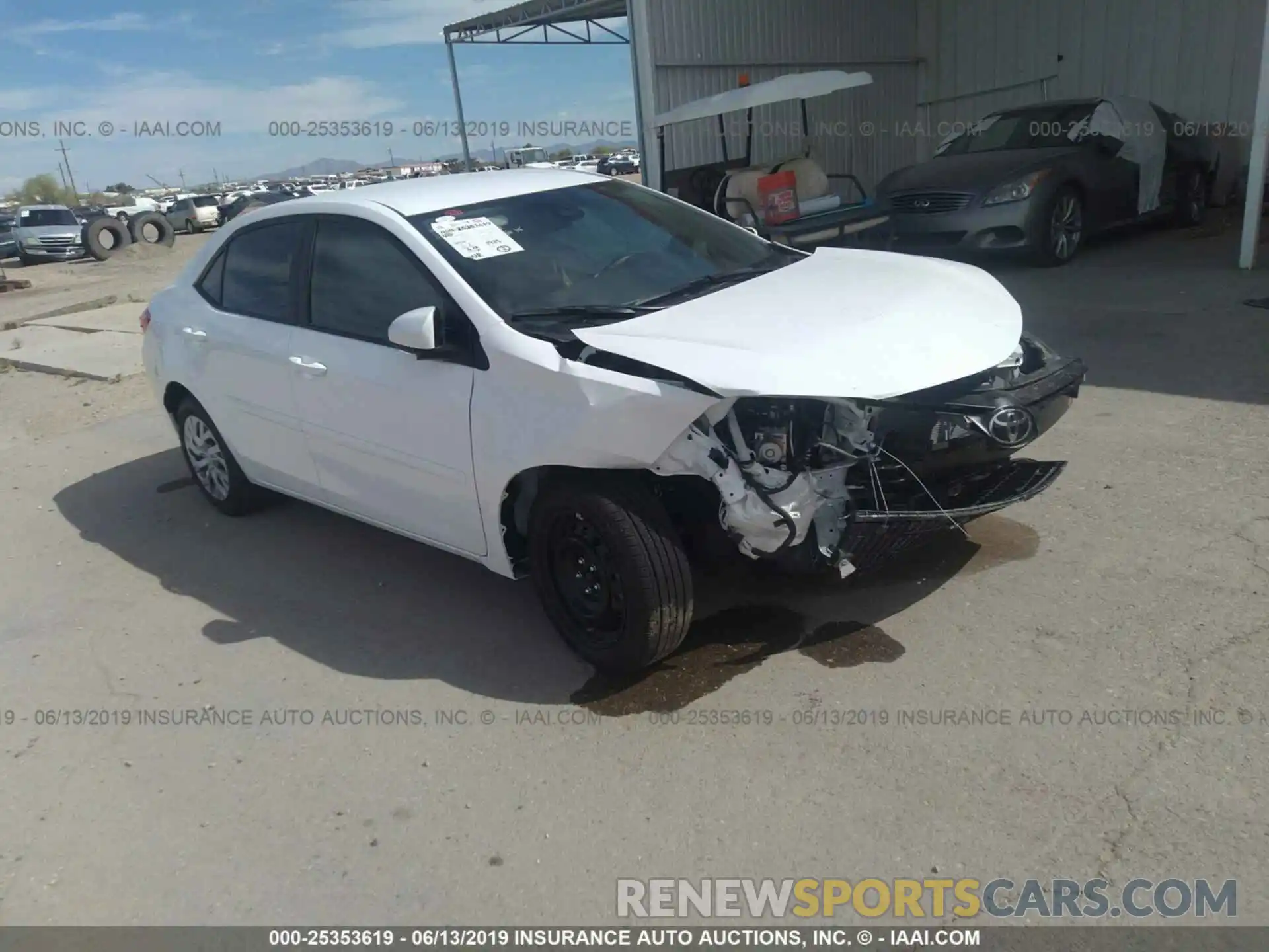 1 Photograph of a damaged car 2T1BURHE6KC202156 TOYOTA COROLLA 2019