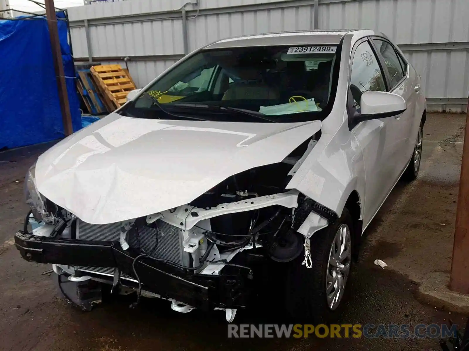 2 Photograph of a damaged car 2T1BURHE6KC202190 TOYOTA COROLLA 2019