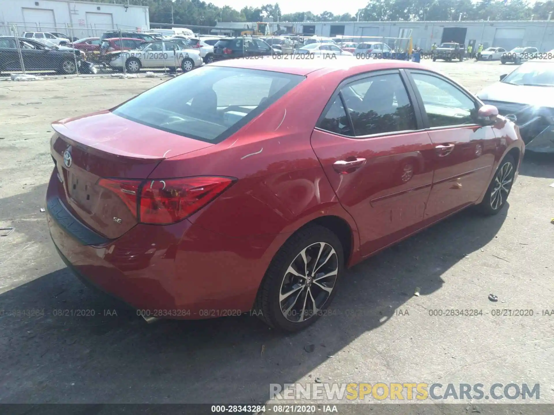 4 Photograph of a damaged car 2T1BURHE6KC202402 TOYOTA COROLLA 2019