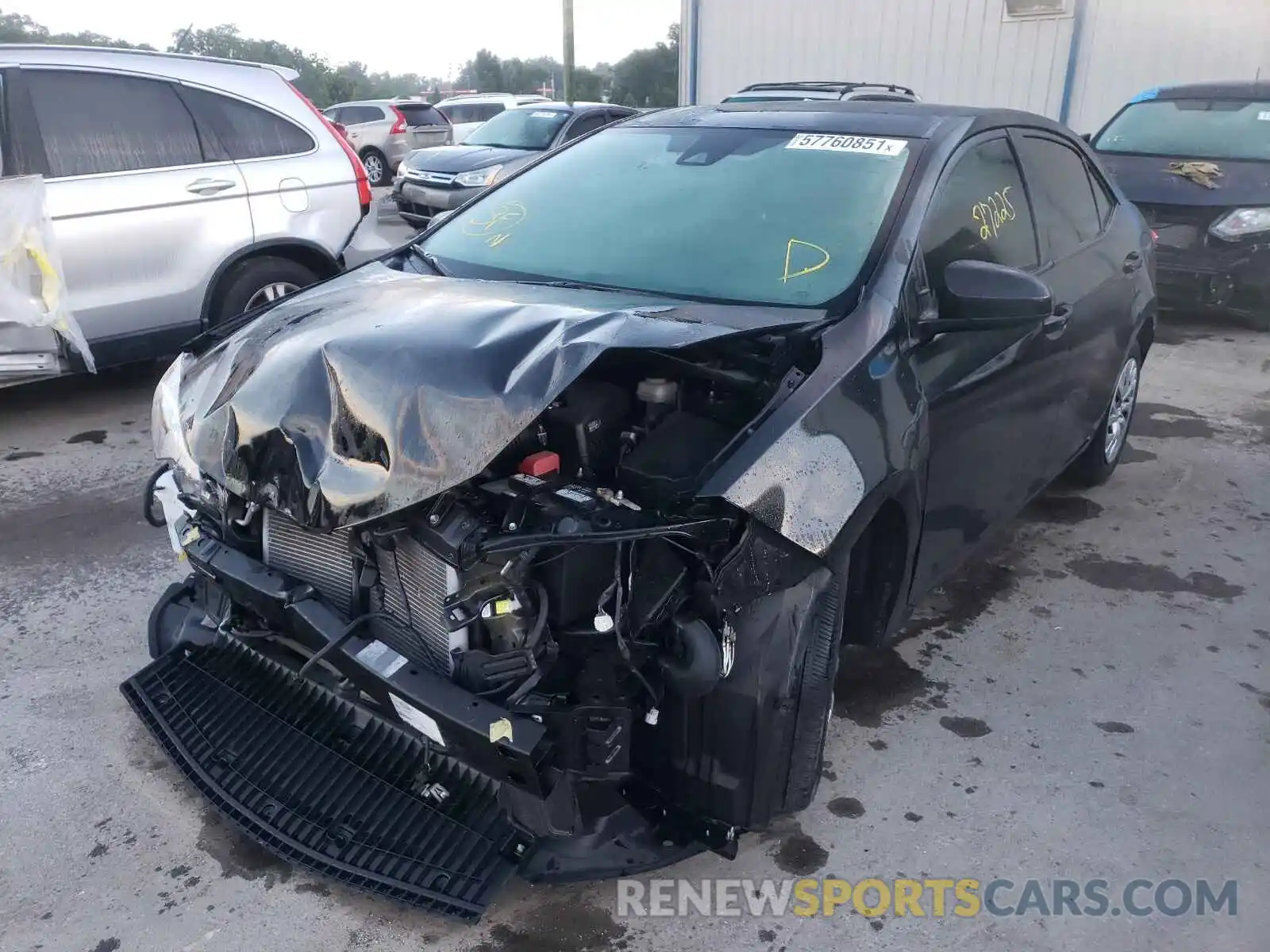 2 Photograph of a damaged car 2T1BURHE6KC202688 TOYOTA COROLLA 2019