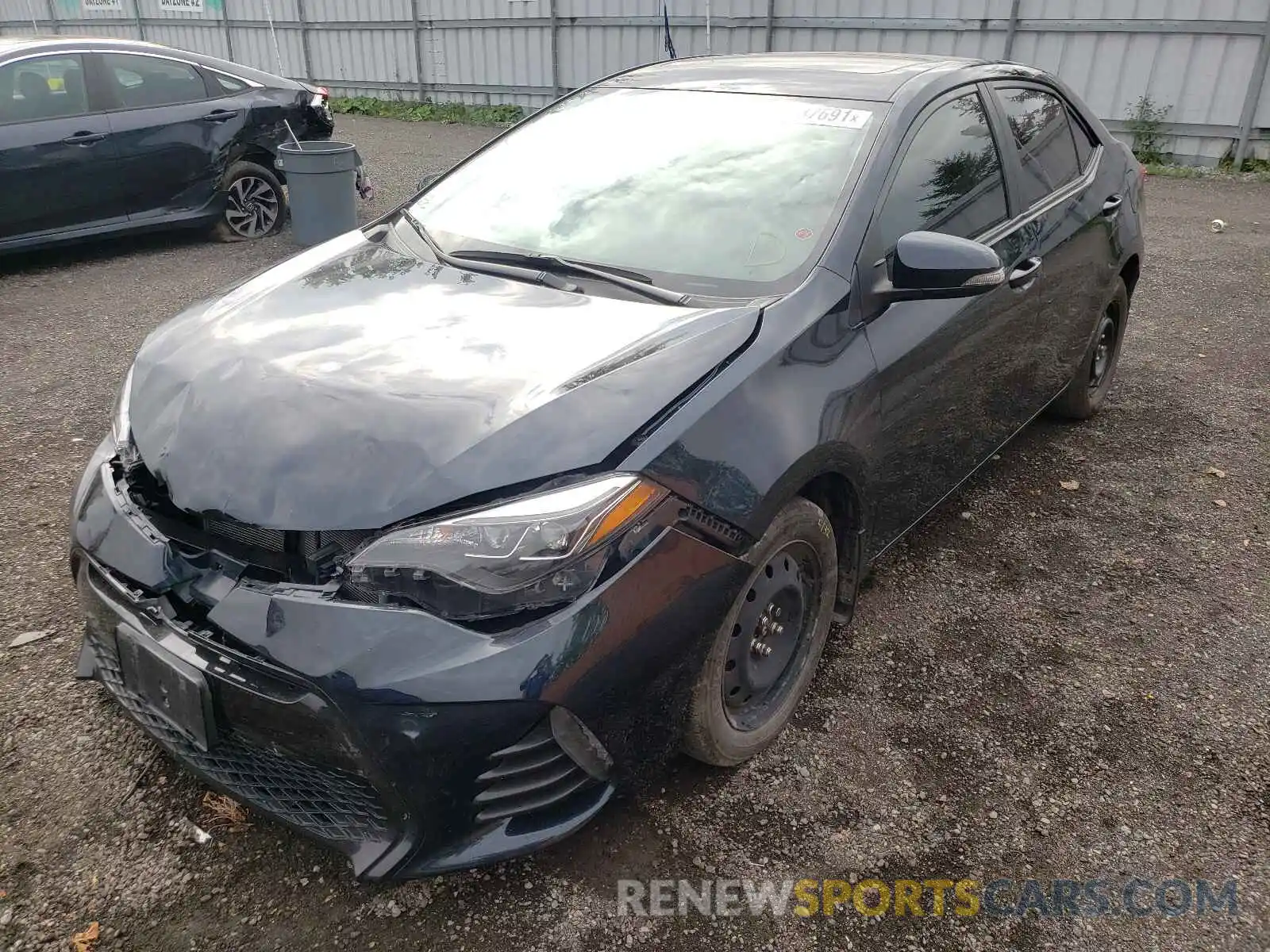 2 Photograph of a damaged car 2T1BURHE6KC202738 TOYOTA COROLLA 2019