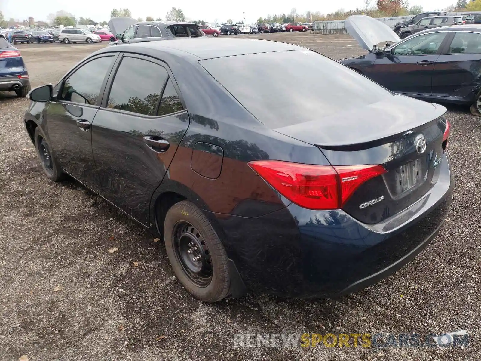 3 Photograph of a damaged car 2T1BURHE6KC202738 TOYOTA COROLLA 2019