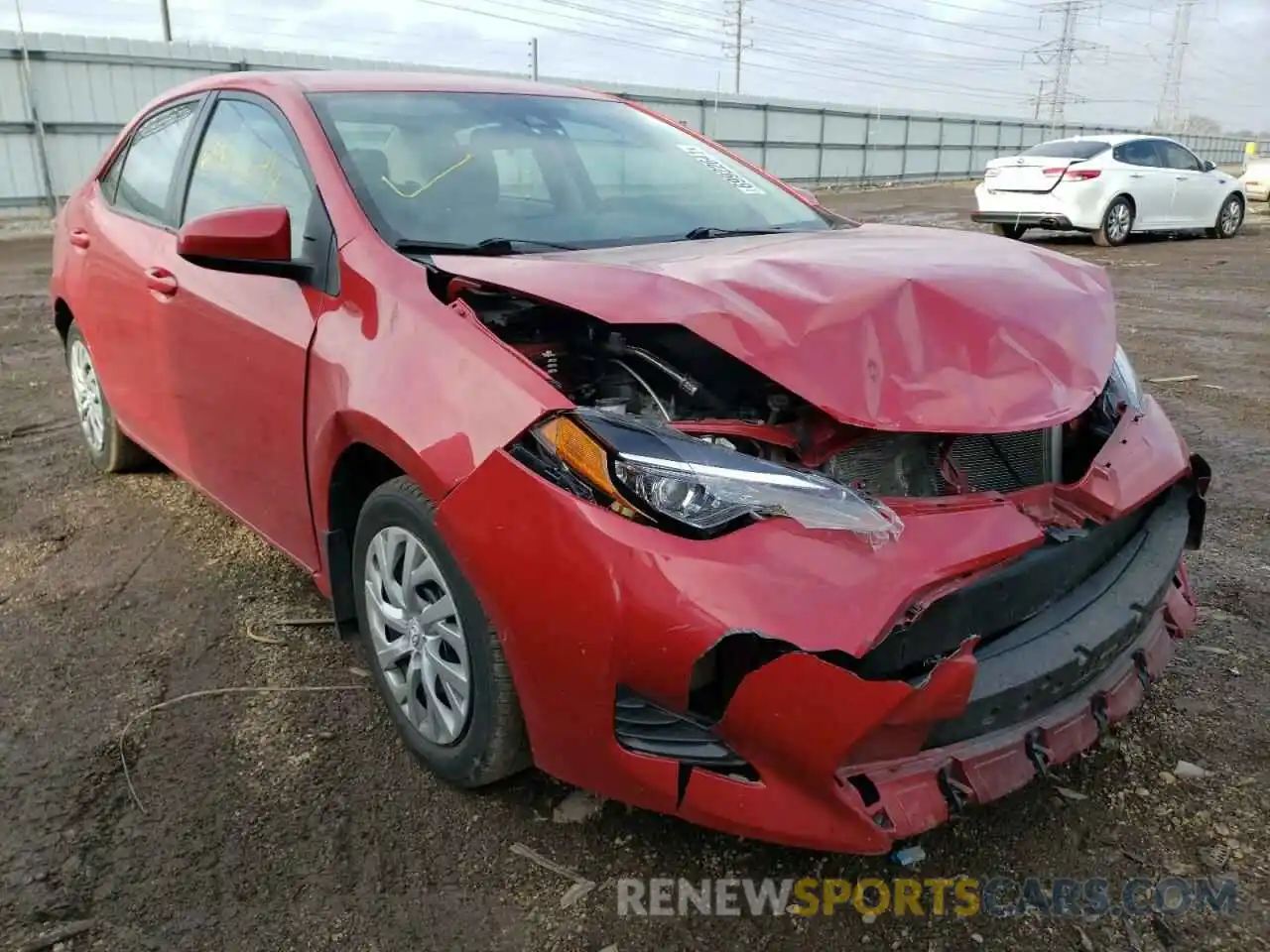 1 Photograph of a damaged car 2T1BURHE6KC202996 TOYOTA COROLLA 2019