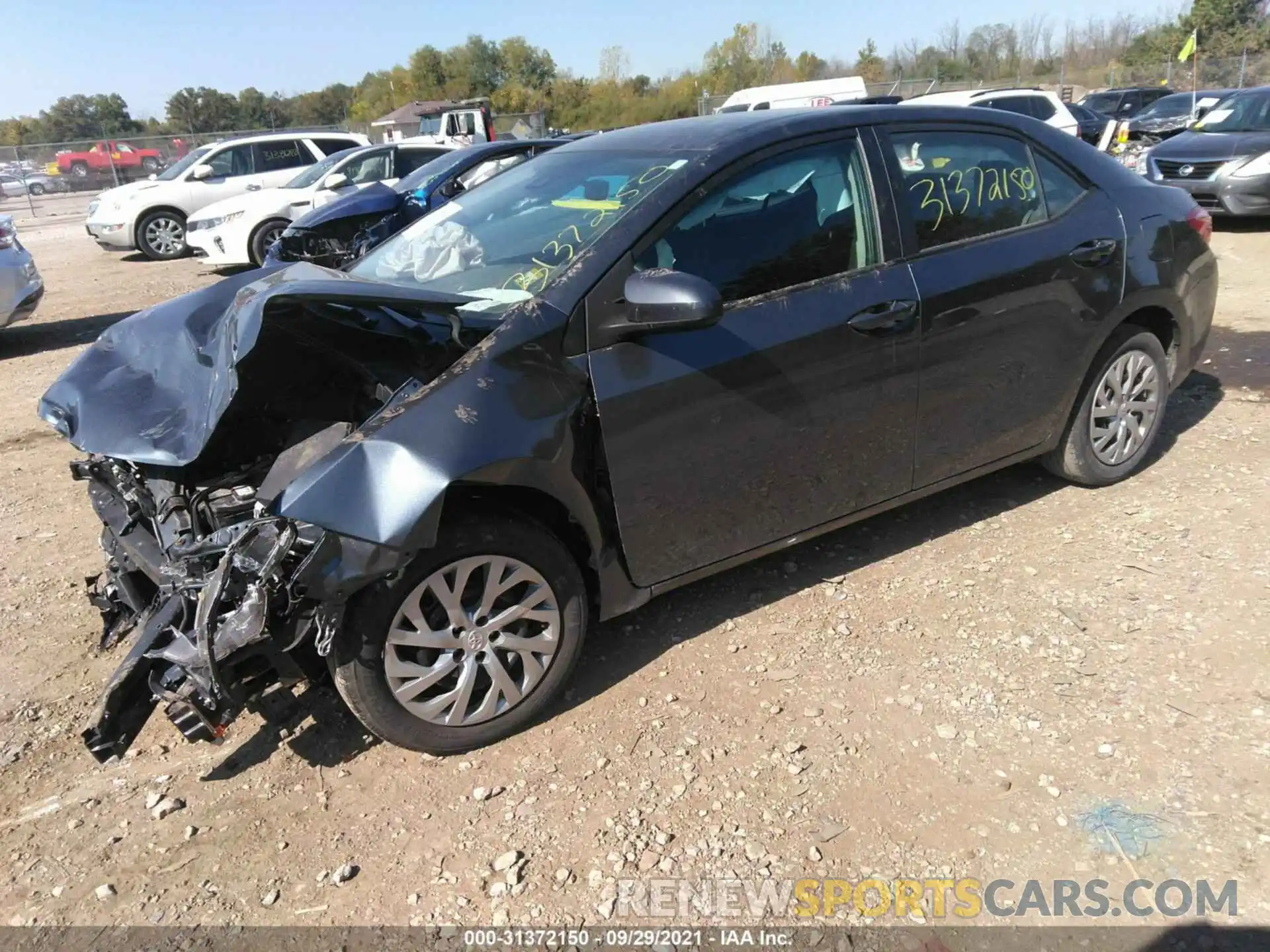 2 Photograph of a damaged car 2T1BURHE6KC203730 TOYOTA COROLLA 2019