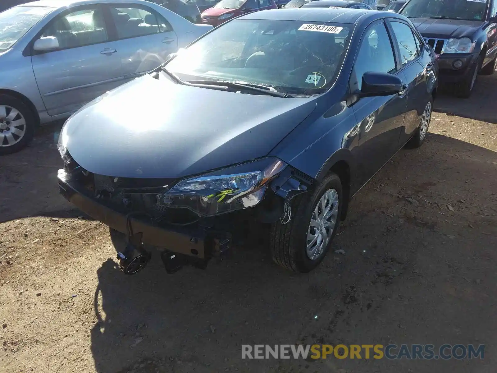 2 Photograph of a damaged car 2T1BURHE6KC204005 TOYOTA COROLLA 2019