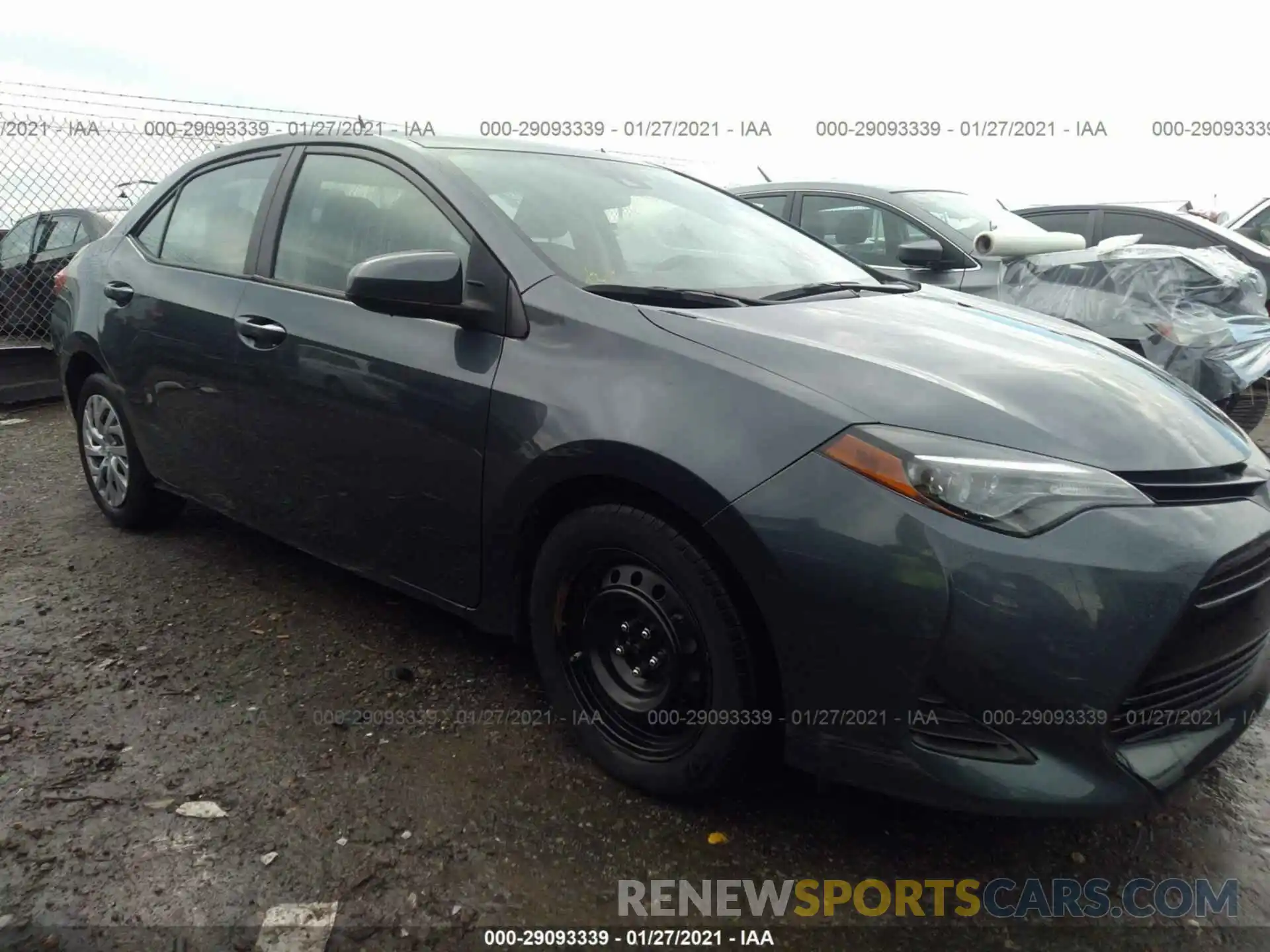 1 Photograph of a damaged car 2T1BURHE6KC205087 TOYOTA COROLLA 2019